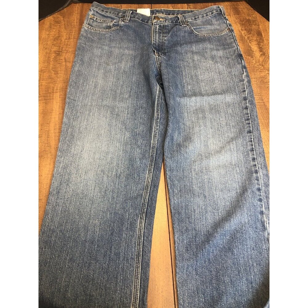 Carhartt Men’s 36x34 Relaxed Fit Jeans 14806 Blue Denim Light Wash Casual